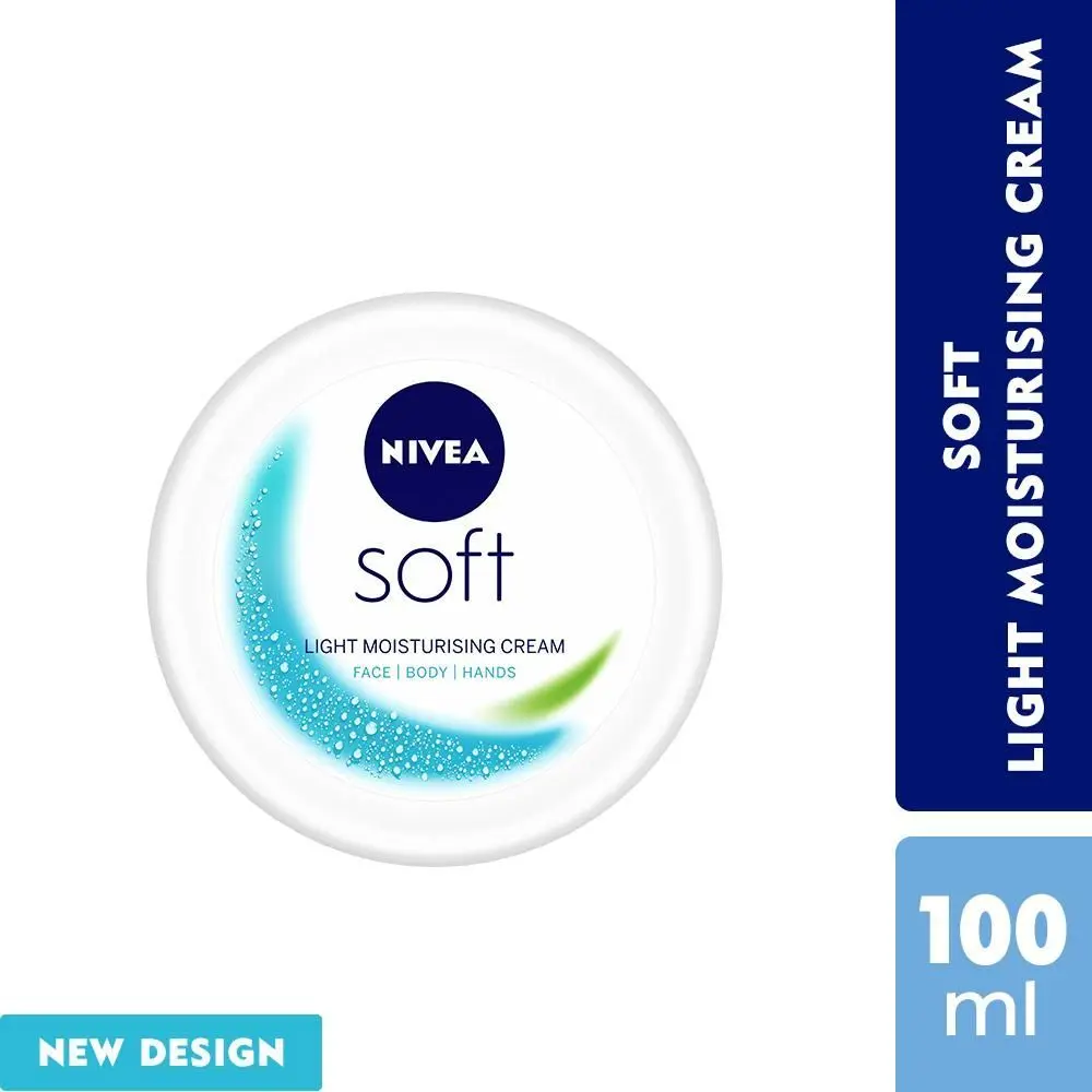 NIVEA SOFT Light cream with Vitamin E & Jojoba oil for Non-sticky- Fresh, Soft & Hydrated skin