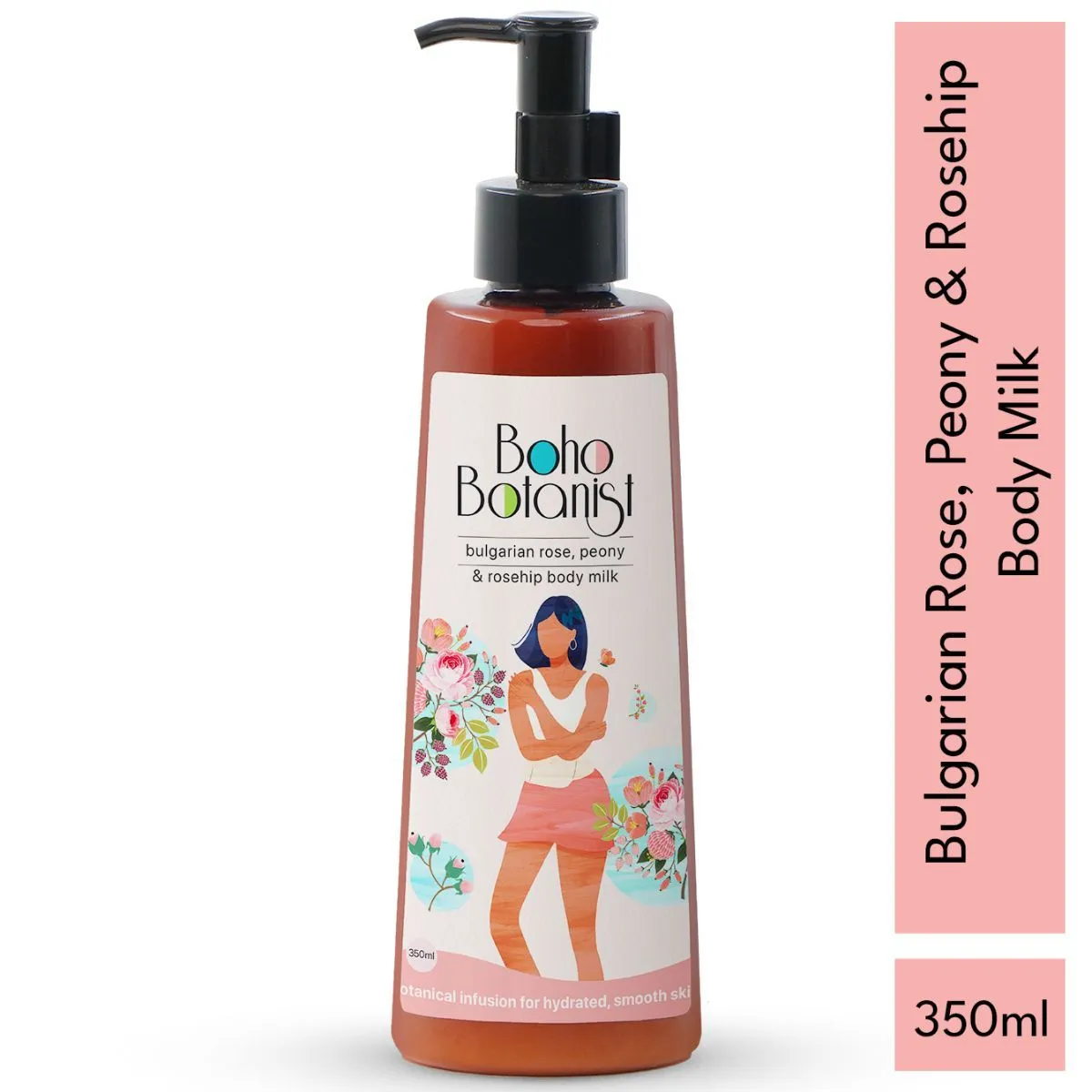 Boho Botanist Bulgarian Rose, Peony & Rosehip Body Milk