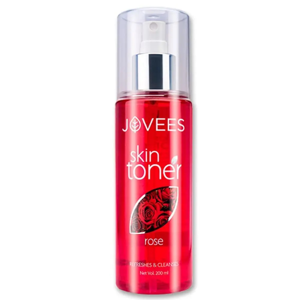 Jovees Herbal Rose Skin Toner| For Youthful Skin, Tightens Pores, Healthy Glow | 100% Natural | For Normal to Dry Skin | Paraben and Alcohol Free | 200ML