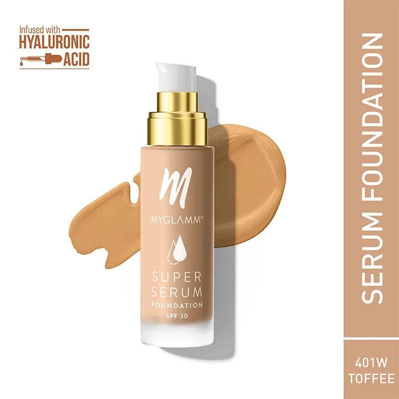 MyGlamm Super Serum Foundation - 401W Toffee