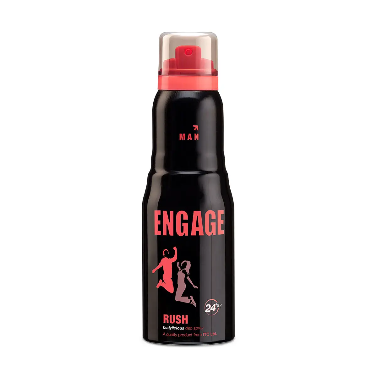 Engage Rush Deodorant For Men, Fruity and Sweet , Skin Friendly, 165 ml