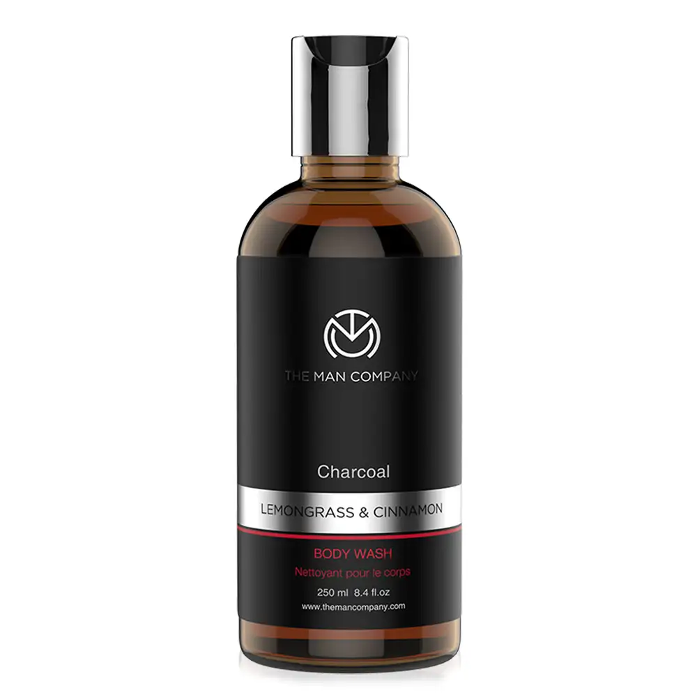 The Man Company Charcoal Body Wash,  250 g  Lemongrass & Cinnamon