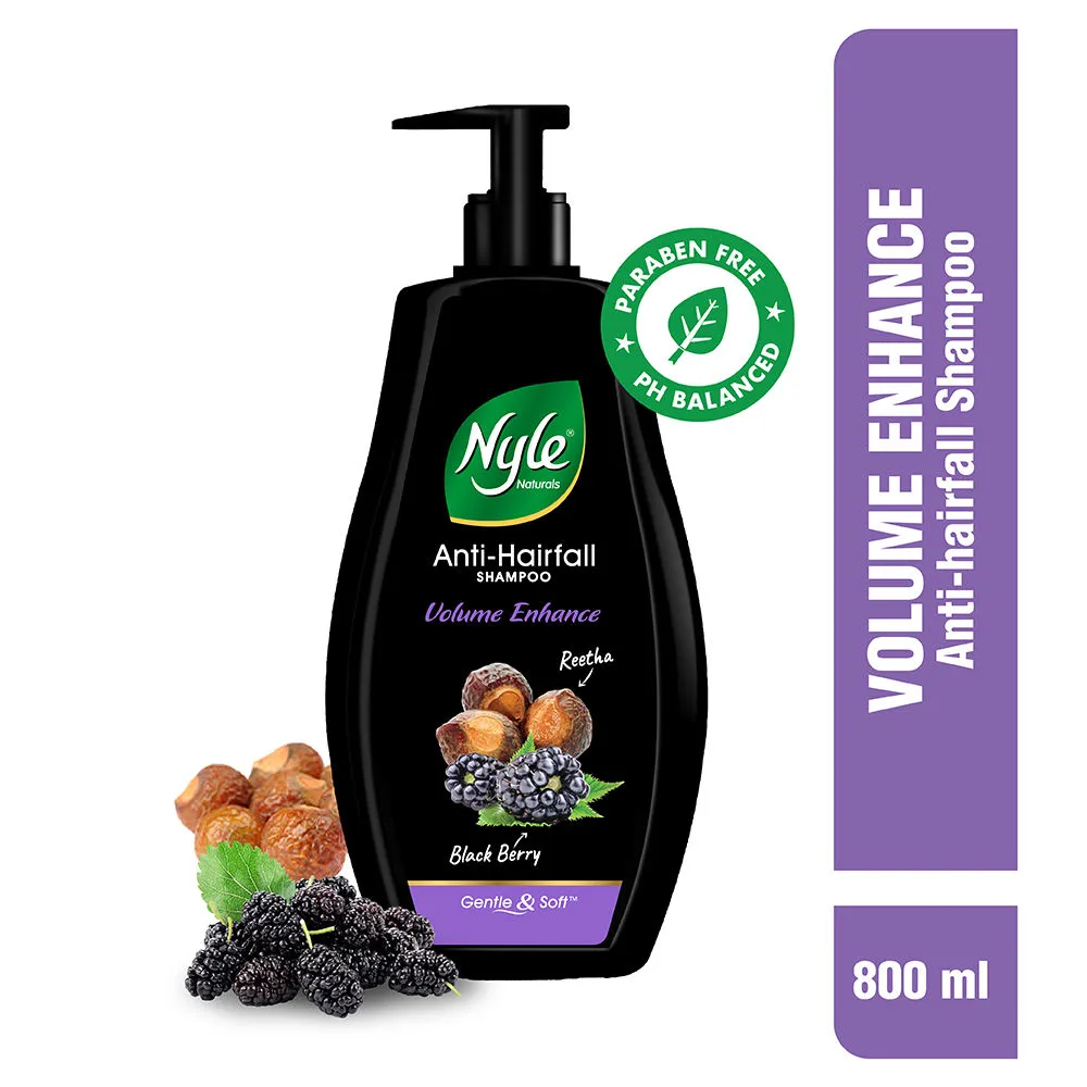 Nyle Naturals Volume Enhance Shampoo with Goodness Of Reetha & Blackberry