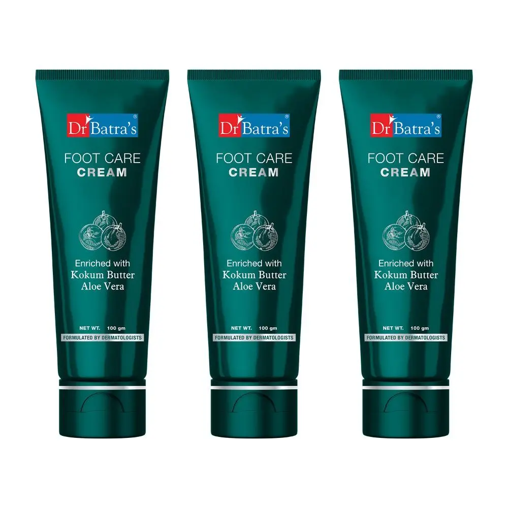 Dr Batra's Foot Care Cream Enriched With Kokum Butter - 100 gm (Pack of 3)