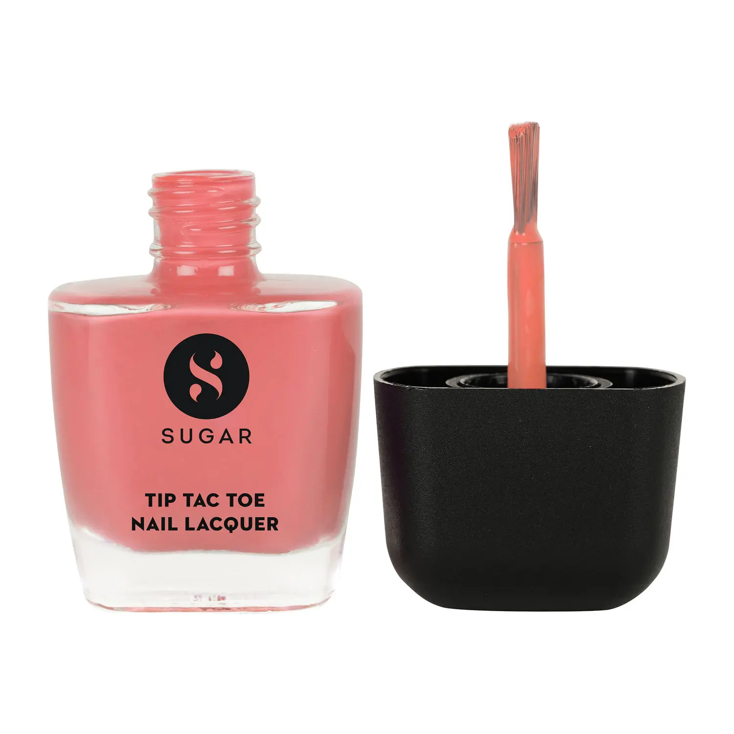 SUGAR Cosmetics Tip Tac Toe Nail Lacquer Classic - 10 Coral Compass 