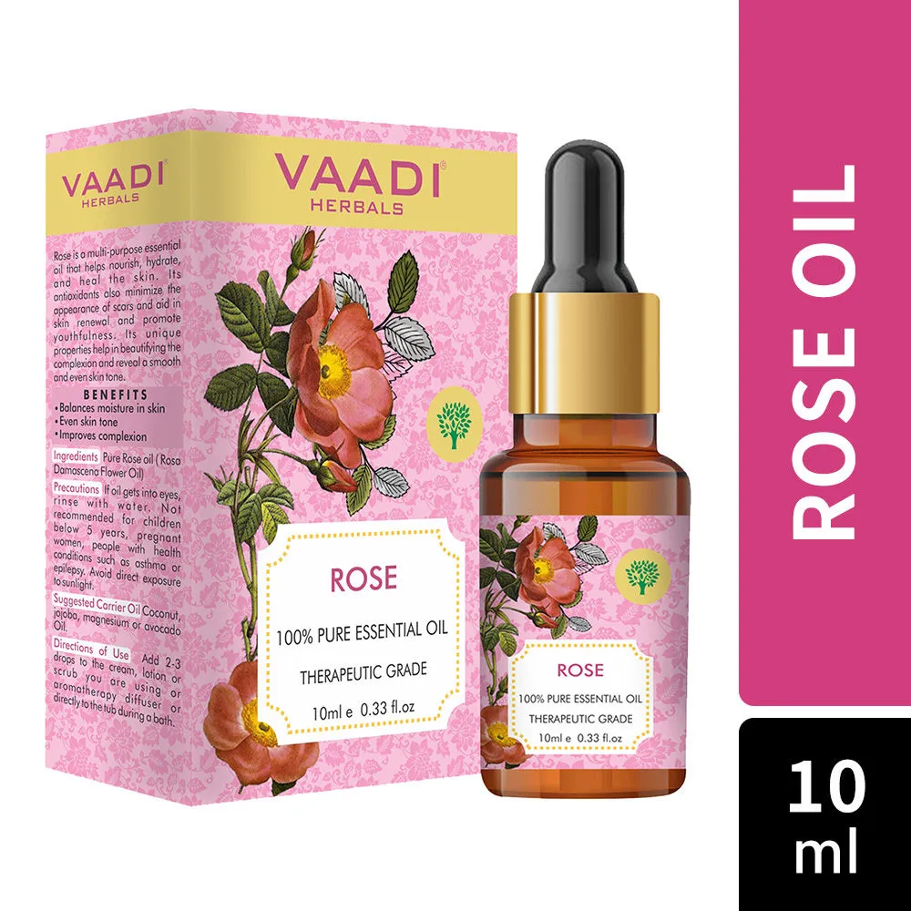 Vaadi Herbals Rose 100% Pure Essential Oil Therapeutic Grade