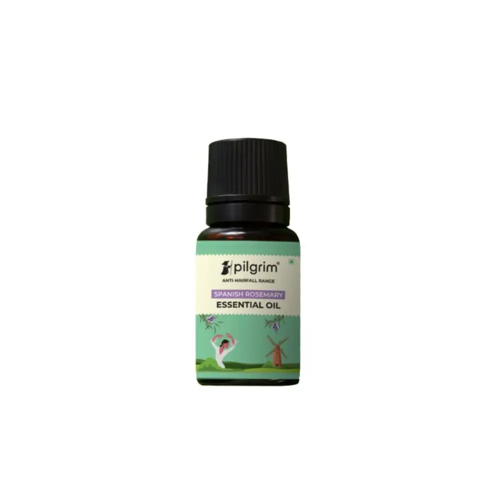 Pilgrim Rosemary Essential Oil for Hair Growth & Hair Fall Control,10ml, Stimulates Scalp,Reduces Hairfall, For Men & Women