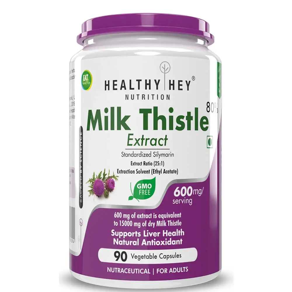 HealthyHey Nutrition Milk Thistle Extract,  90 capsules