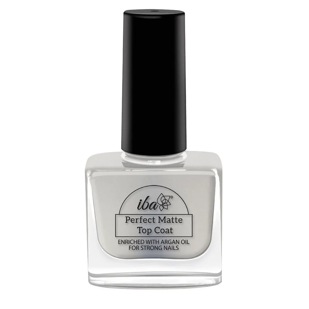 Iba Perfect Matte Top Coat - Argan Oil Enriched for Stronger Nails