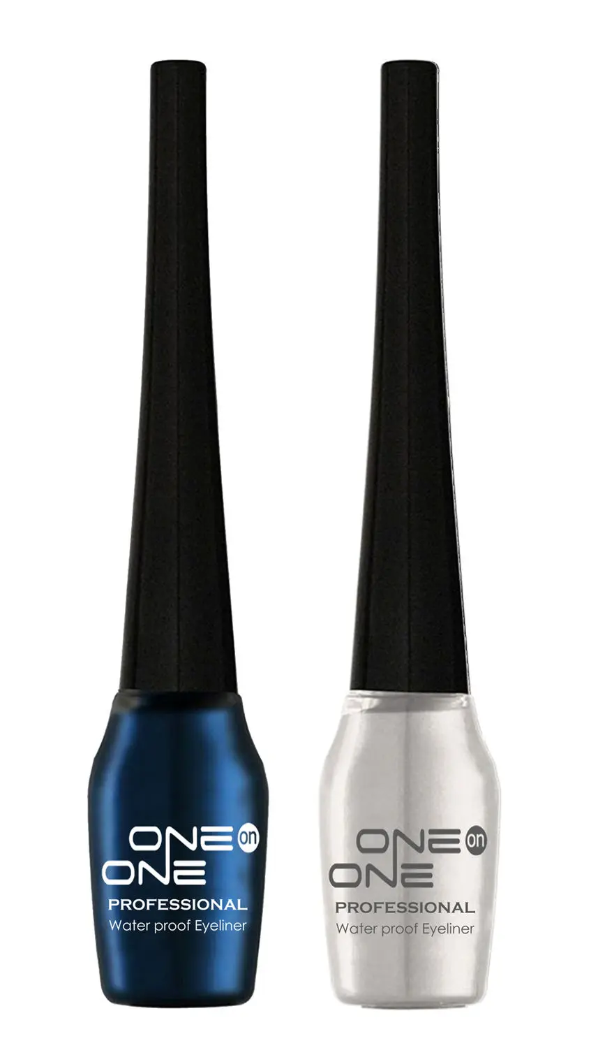 ONE on ONE Waterproof Eyeliner, Set of 2 (White and Blue)