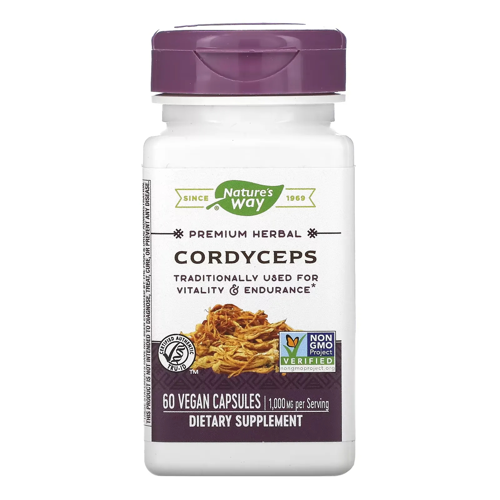 Cordyceps, 500 mg, 60 Vegan Capsules