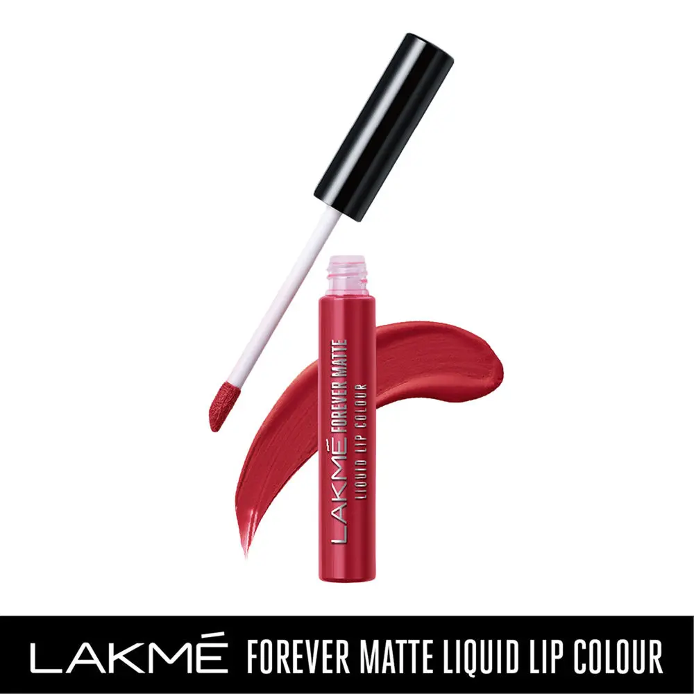 Lakme Forever Matte Liquid Lip Colour - Red Velvet (5.6 ml)