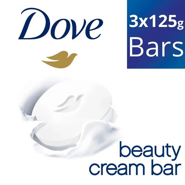 Dove Cream Bathing Bar - Soft, Smooth, Glowing Skin, 3x125 g