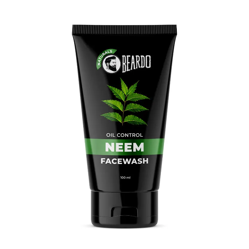 Beardo Purifying Neem Face Wash for Oil Control | Gentle cleansing for oily to acne-prone skin,100ml