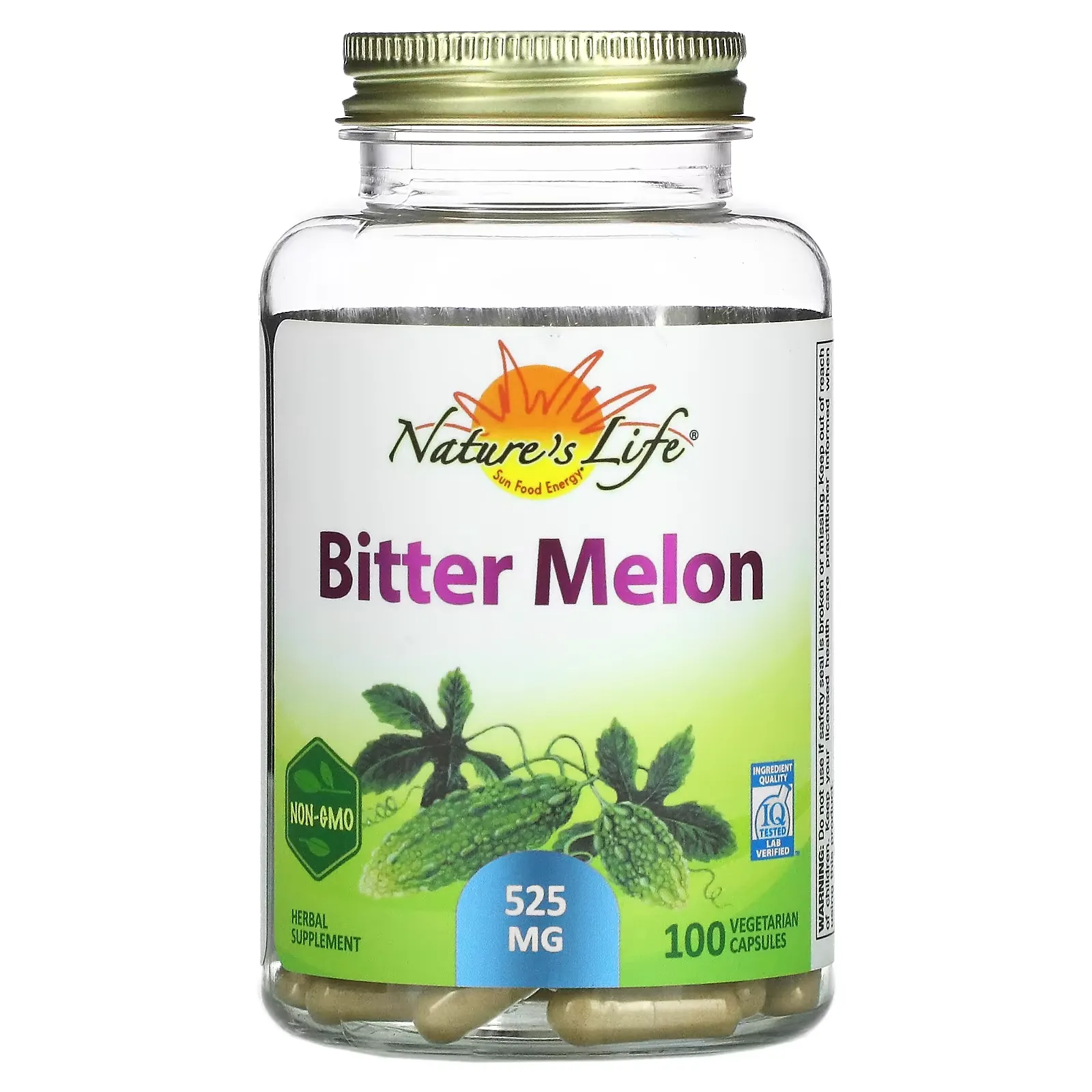 Bitter Melon, 525 mg, 100 Vegetarian Capsules