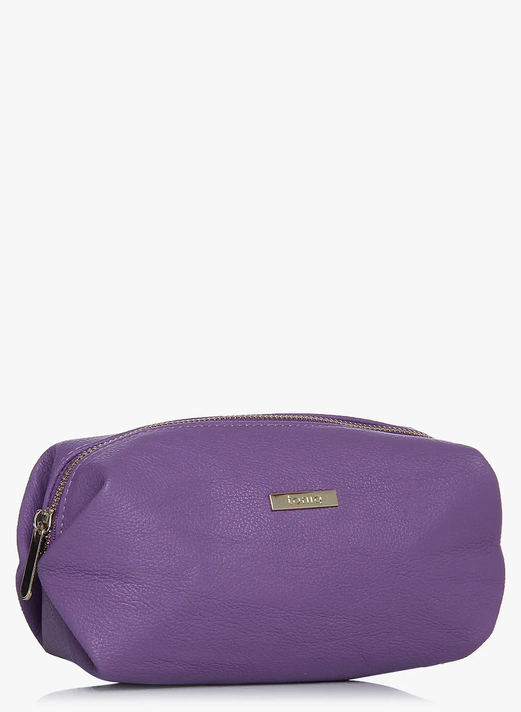 Toniq Purple Textured Makeup Bag