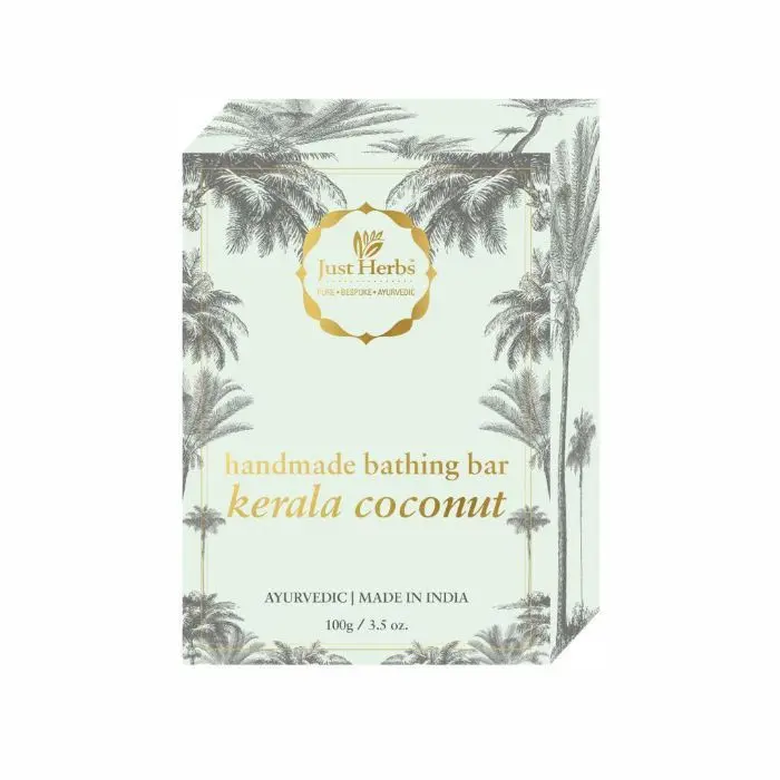 Just Herbs Kerala Coconut Handmade Bathing Bar (100 g)