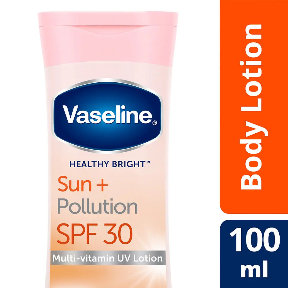 Vaseline Sun + Pollution Protection SPF 30 Body Lotion, Upto 30X Sun Protection, 100 ml