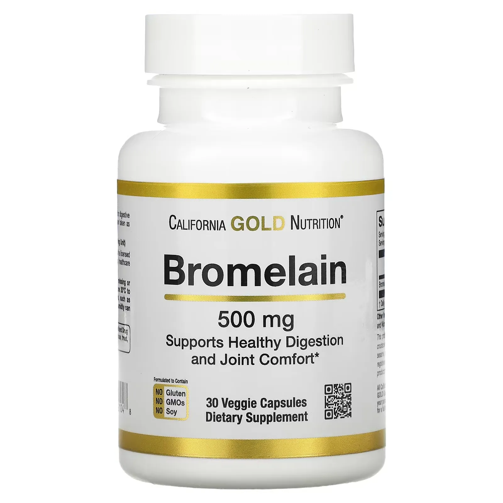 Bromelain, 500 mg, 30 Veggie Capsules