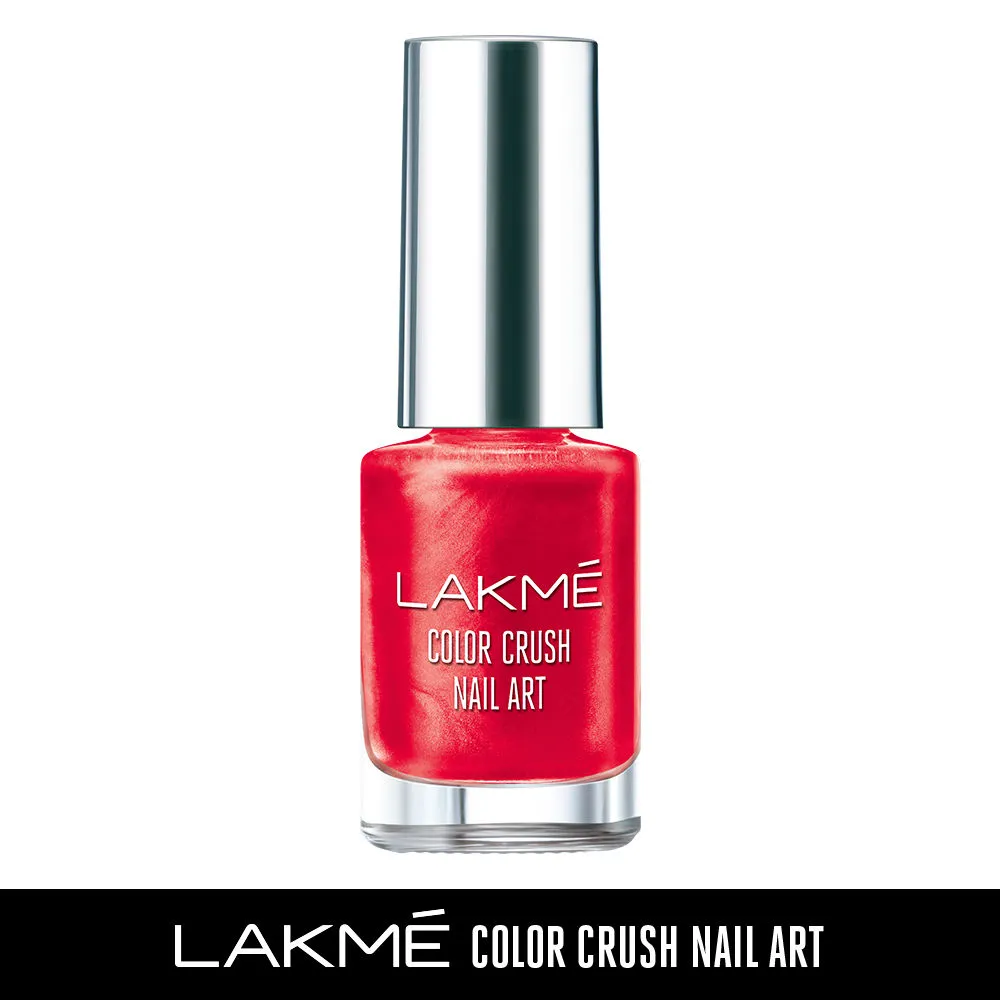 Lakme Color Crush Nail Art - M4 Vermilion Red