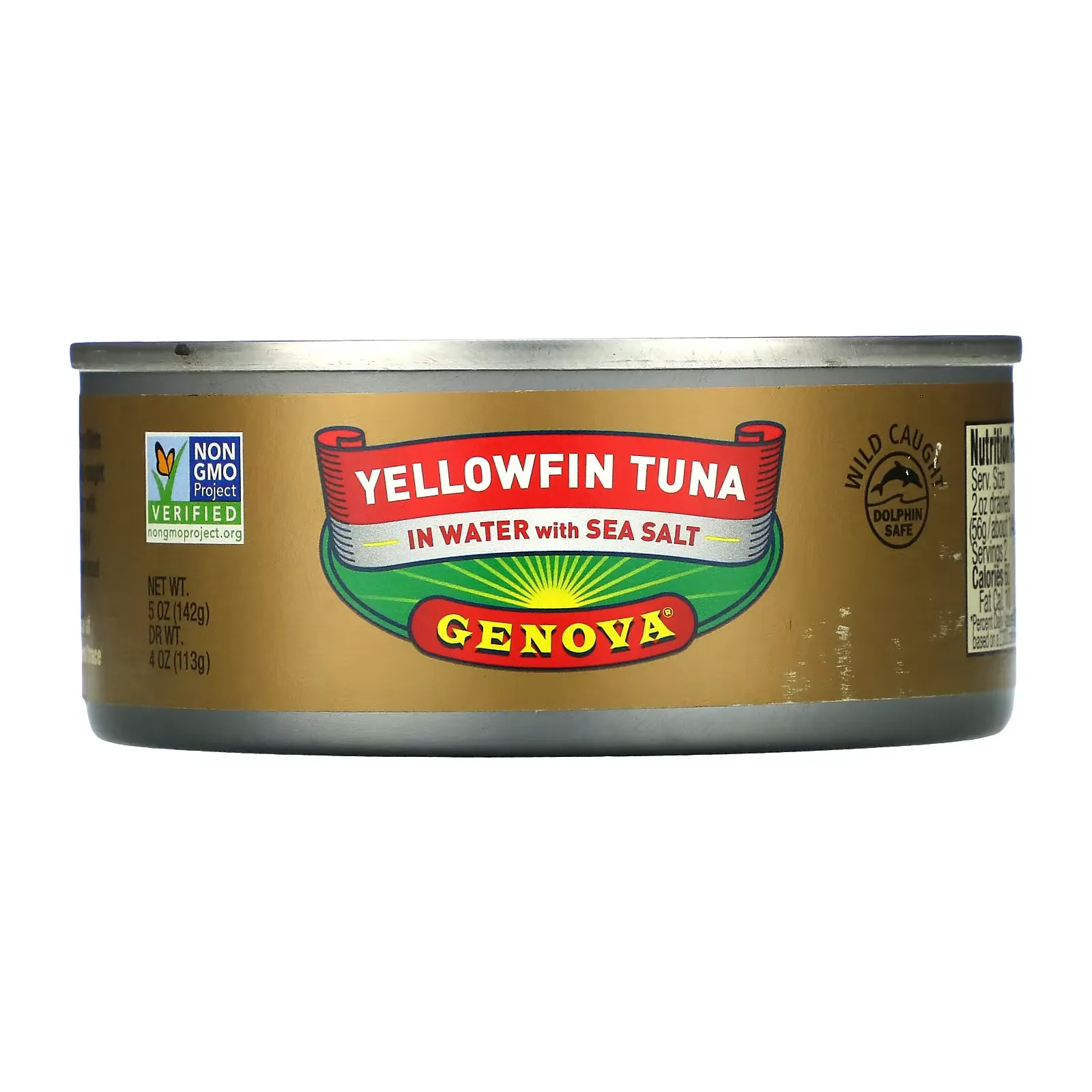 Yellowfin Tuna In Water with Sea Salt, 5 oz ( 142 g)