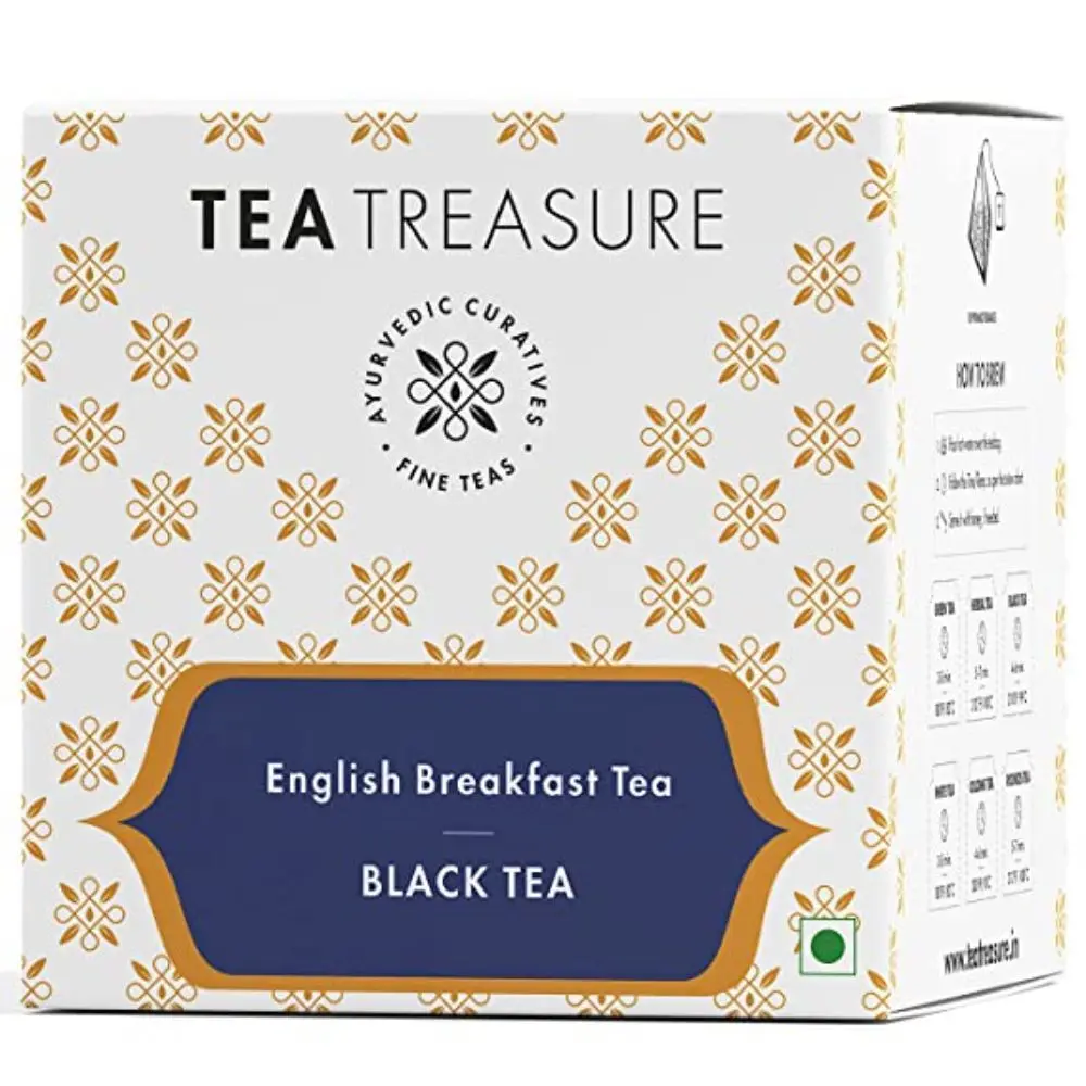 Tea Treasure English Breakfast Tea - 10 Pyramid Tea Bags