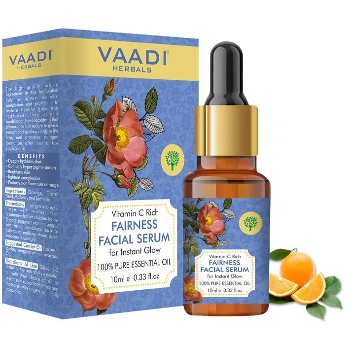 Vaadi Herbals Vitamin C Fairness Facial Serum for Instant Glow (10 ml)