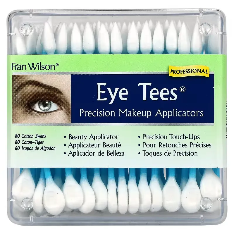 Eye Tees, Precision Makeup Applicators, 80 Cotton Swabs