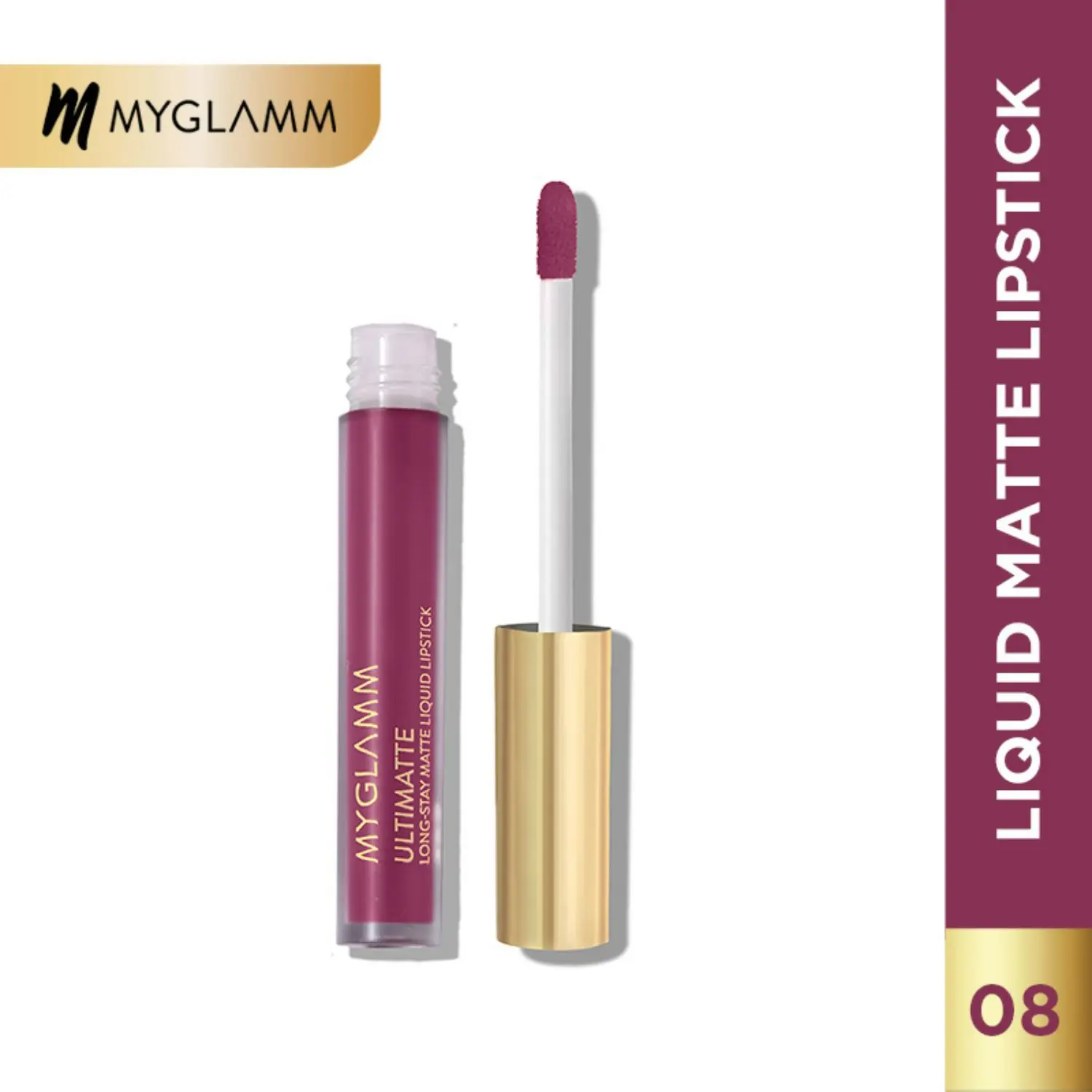 MyGlamm Ultimatte Long Stay Matte Liquid Lipstick-Plum Goddess (2.5 ml)