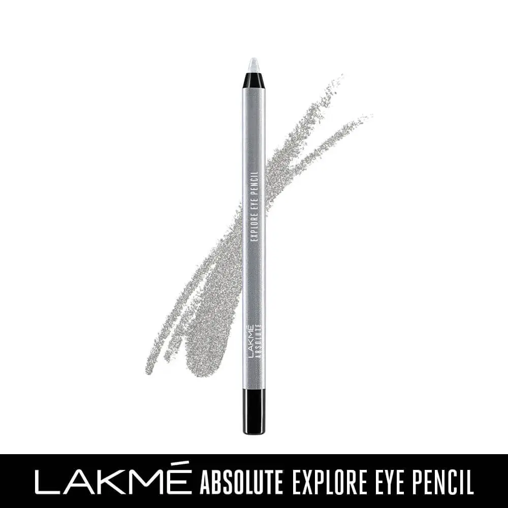 Lakme Absolute Explore Eye Pencil, Alluring Silver, 1.2g