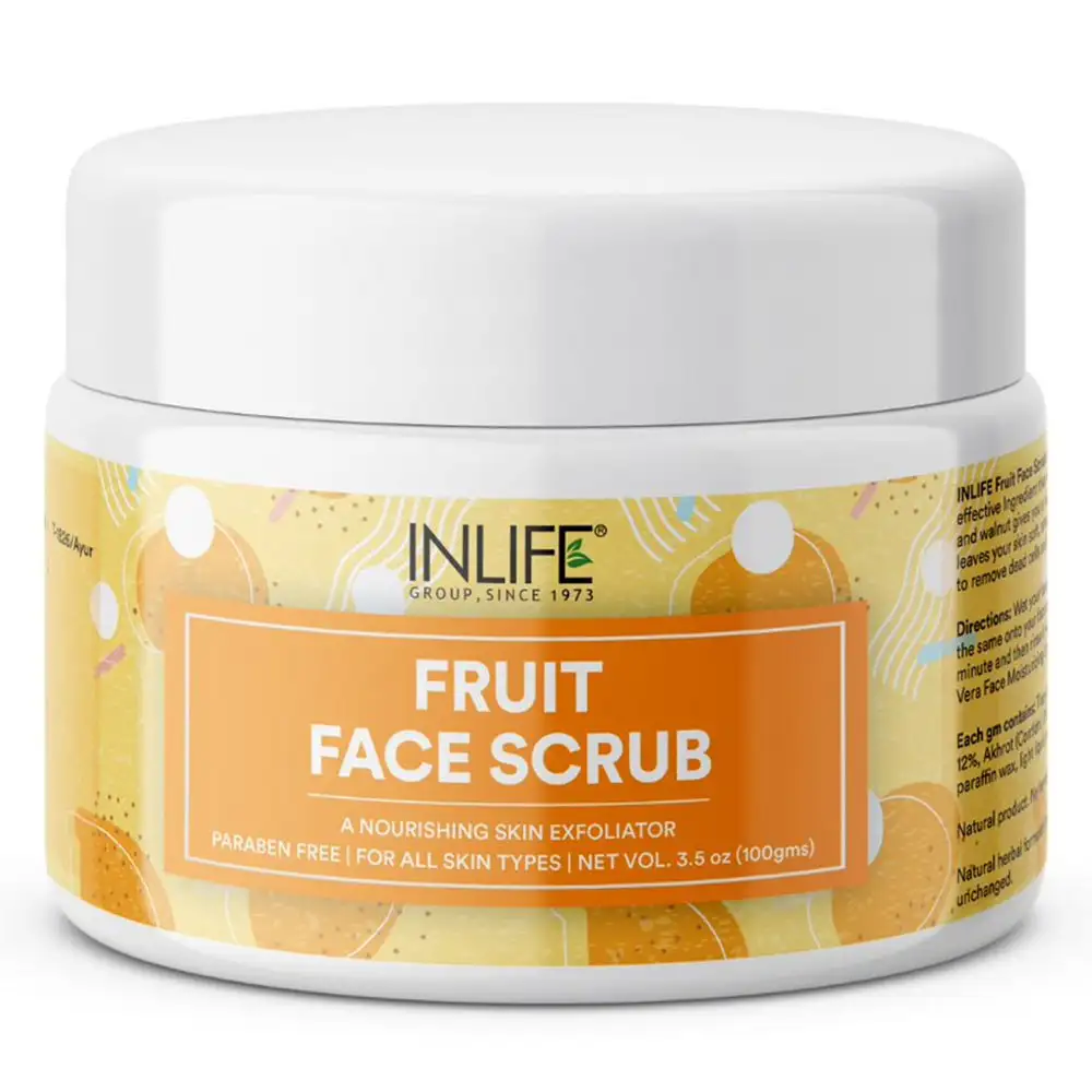 INLIFE Face Scrub,  100 g  Natural Fruit