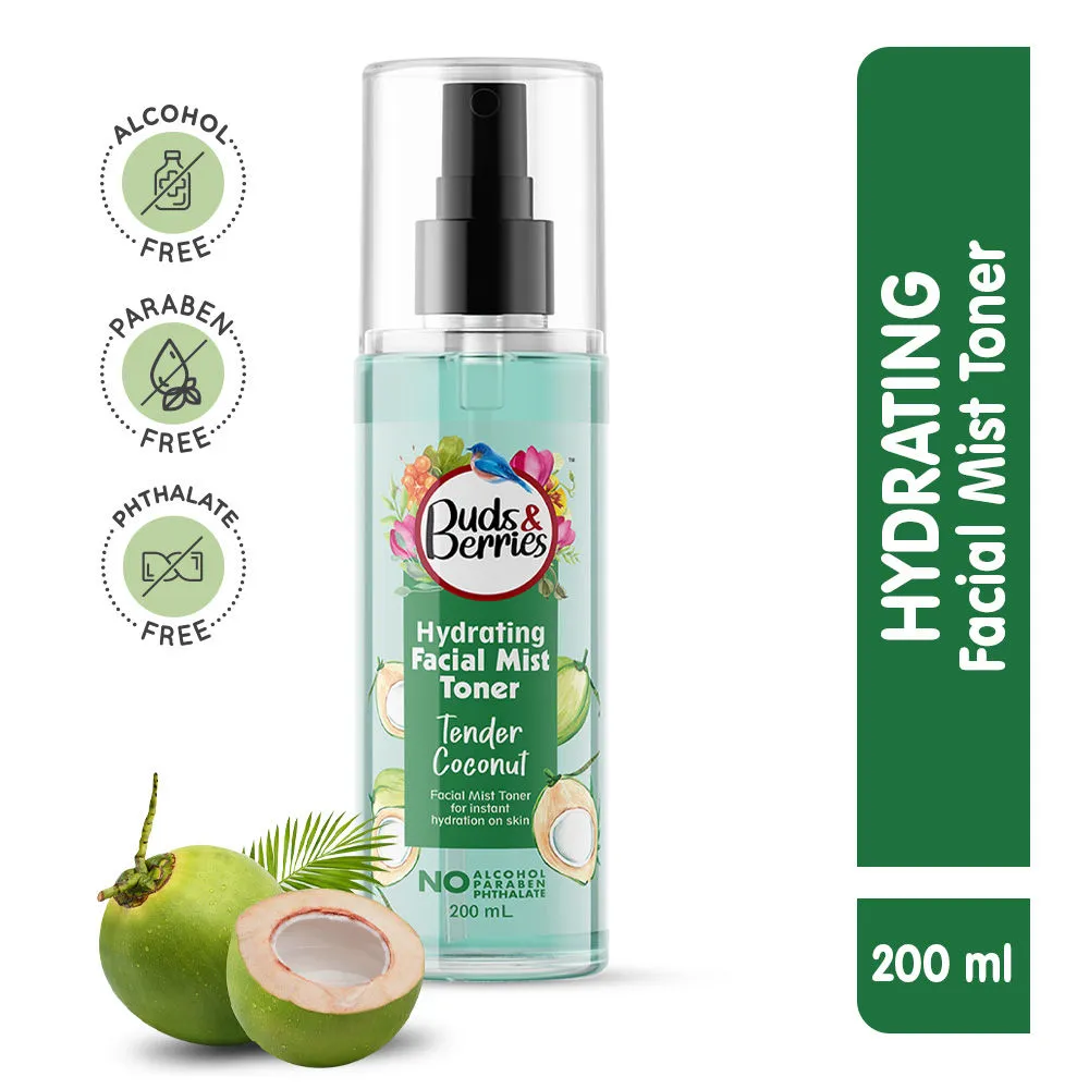 Buds & Berries Hydrating Tender Coconut Water Facial Mist Toner