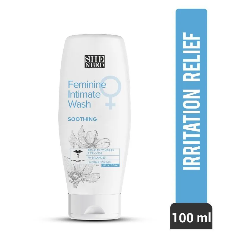 Sheneed soothing Feminine Intimate Wash- PH balanced to Soothe Irritated Skin, Redness & Rashes