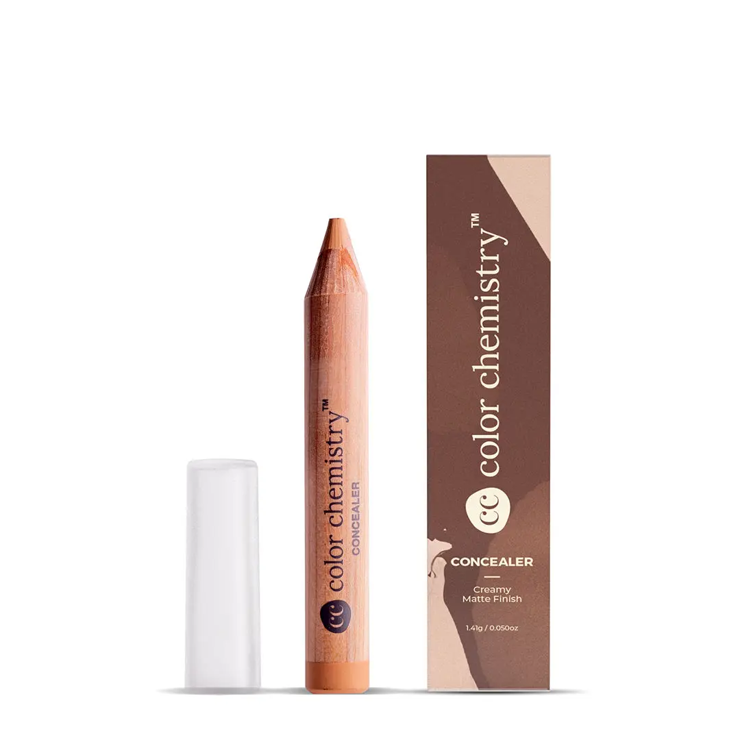 Color Chemistry Cream Concealer, Matte Finish, Lightweight, Buildable Coverage - Certified Organic (1.41 g) Bamboo CO03