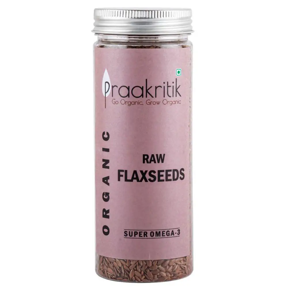 Praakritik Organic Raw Flaxseeds,  Unflavoured  200 g