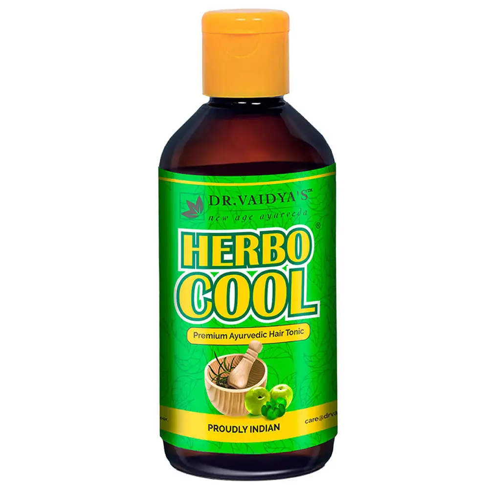 Dr. Vaidya's Herbocool Hair Tonic,  200 ml  for All Hair Types