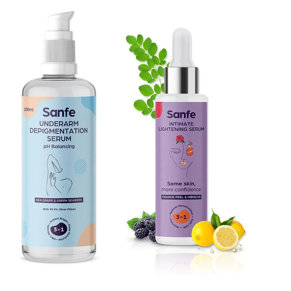 Sanfe Underarm Depigmenting Serum with Orange Peel Intimate Lightening Serum