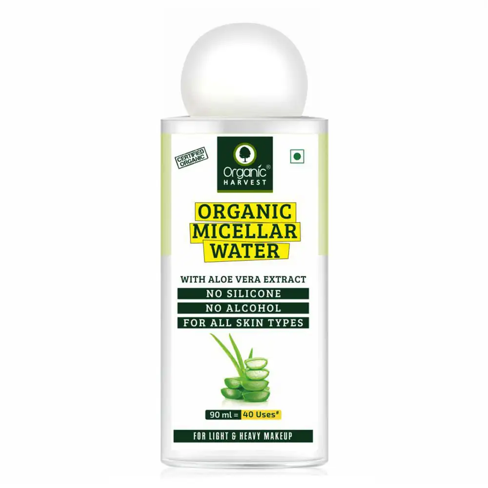 Organic Harvest Micellar Water,  90 ml  with Aloe Vera Extract