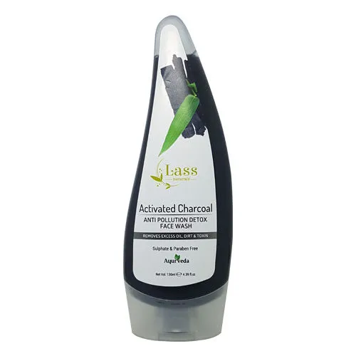 Lass Naturals Activated Charcoal Anti-Pollution Detox Face Wash