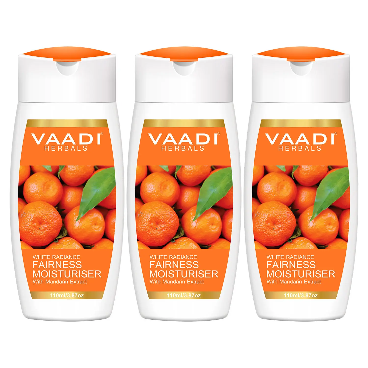 Vaadi Herbals Fairness Moisturiser With Mandarin Extract (110 ml) (Pack of 3)