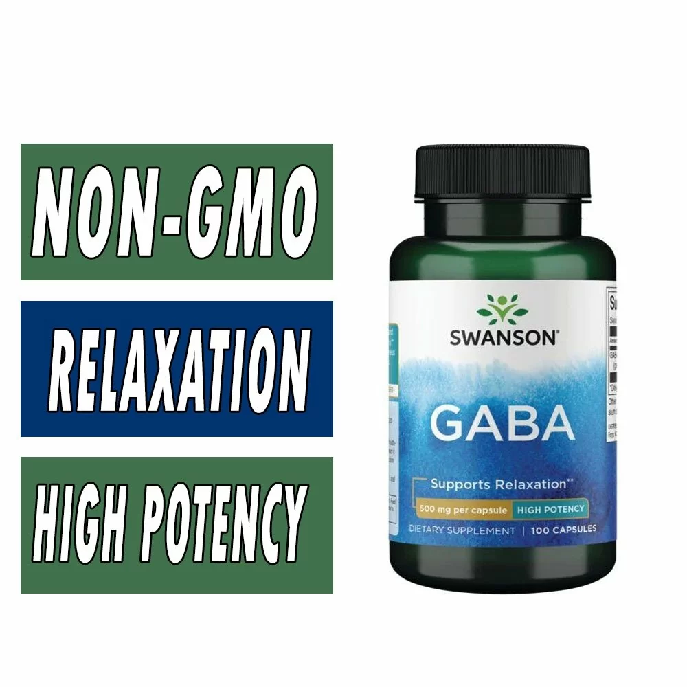 Swanson GABA - High Potency - 500 mg - 100 Caps