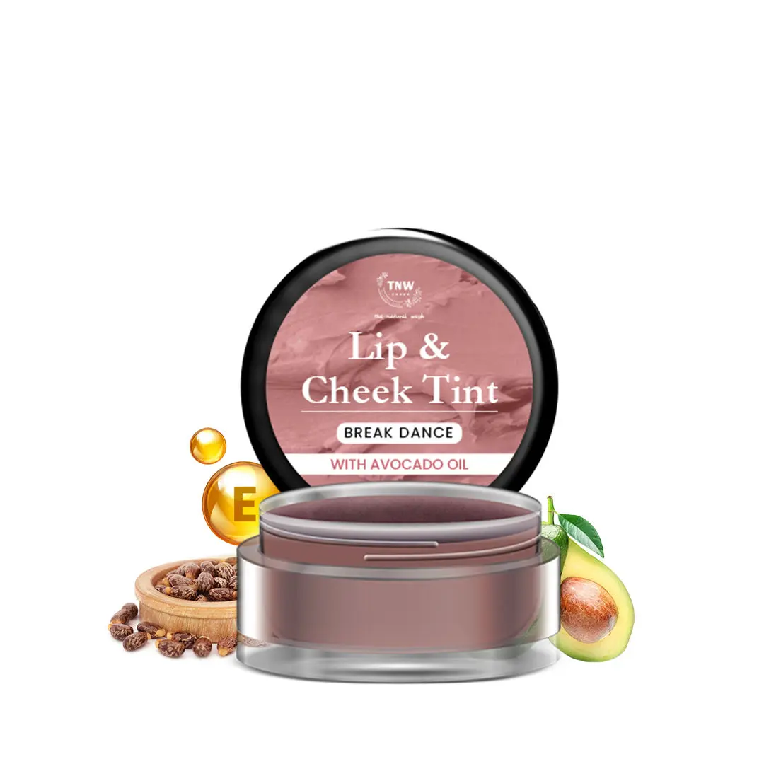 TNW – The Natural Wash Break Dance Lip & Cheek Tint | With Avocado Oil & Castor Oil | For lips, cheeks, & eyelids | For a natural makeup look