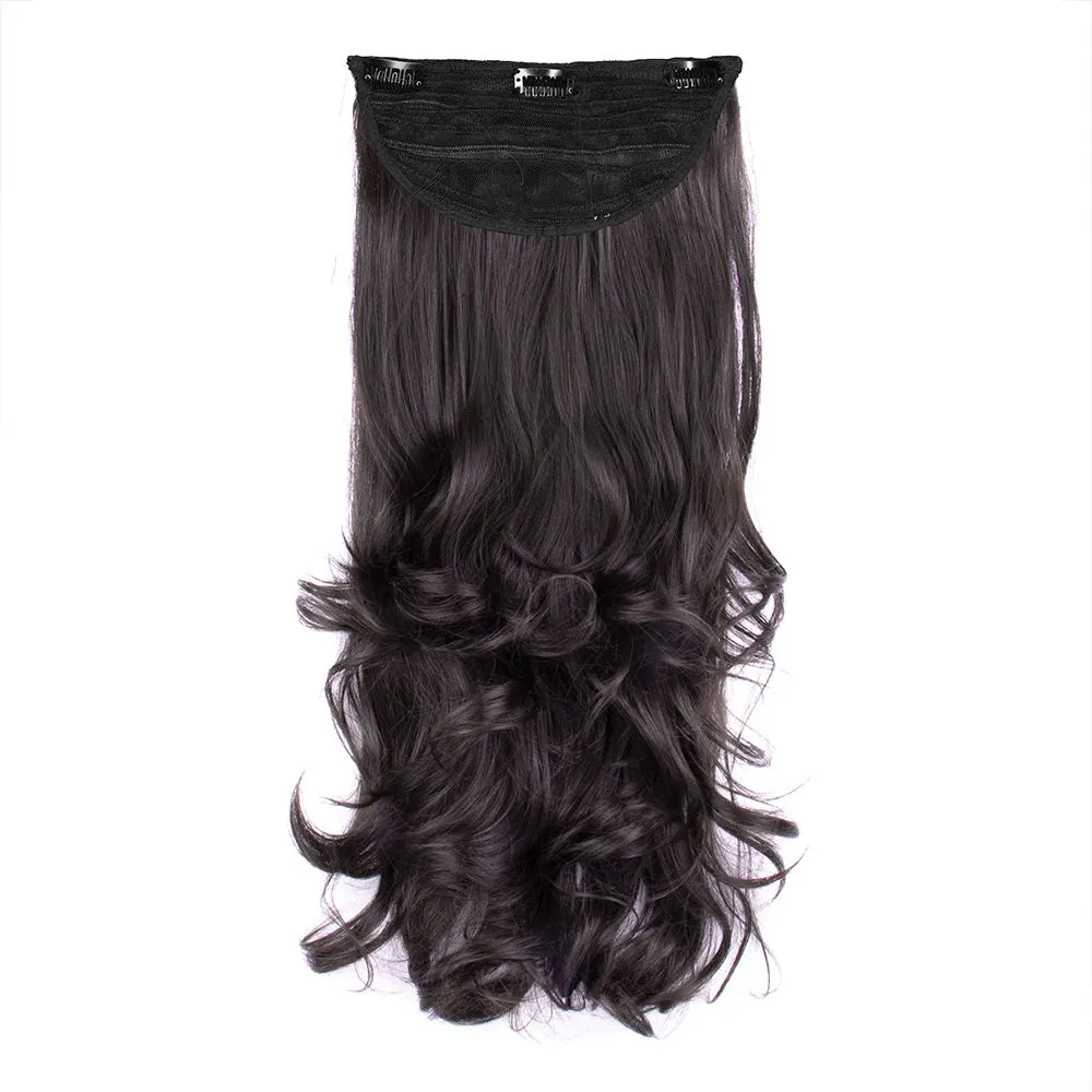 Streak Street Clip-In 24 Out Curl Dark Brown Hair Extensions