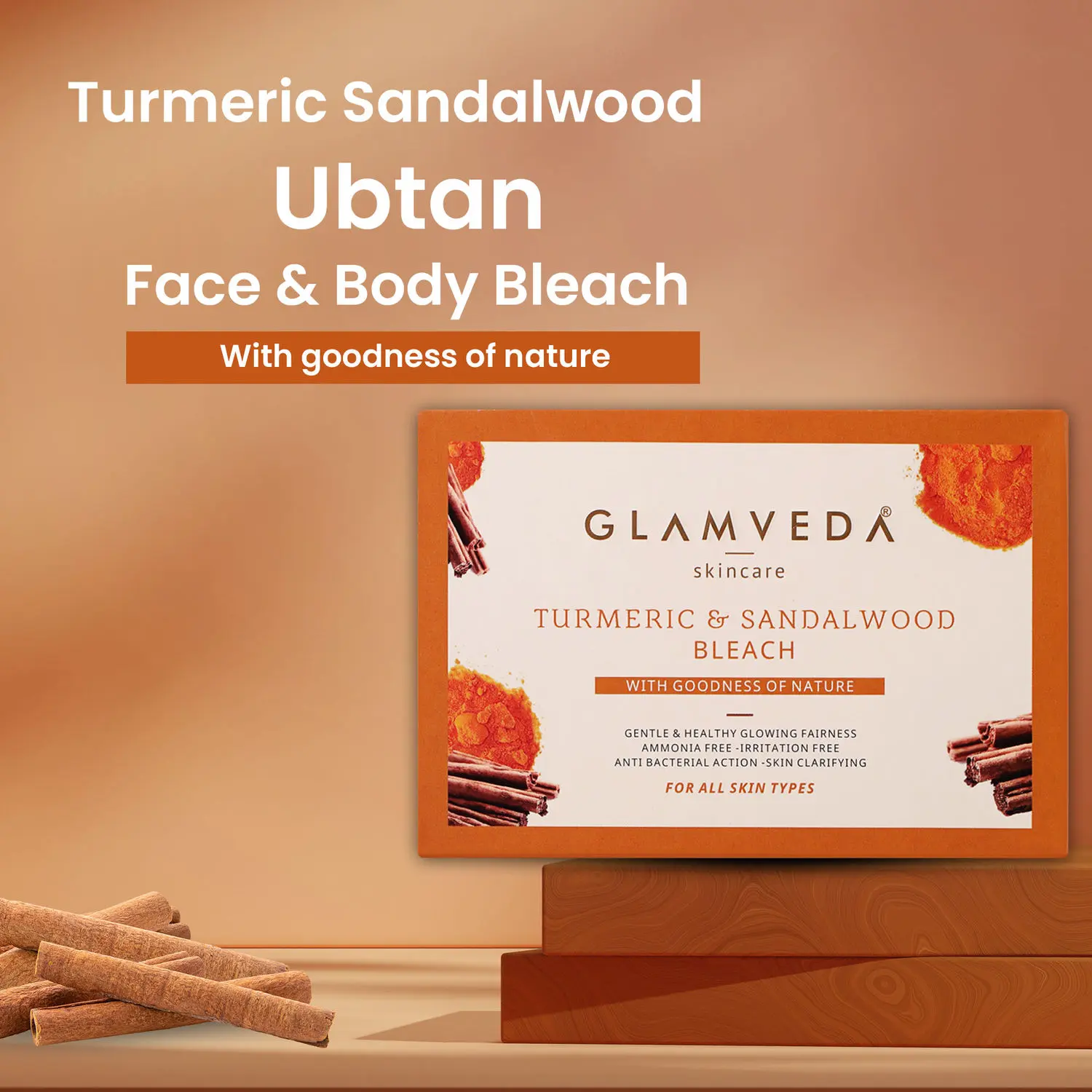 Glamveda Turmeric & Sandalwood Bleach (250 g)