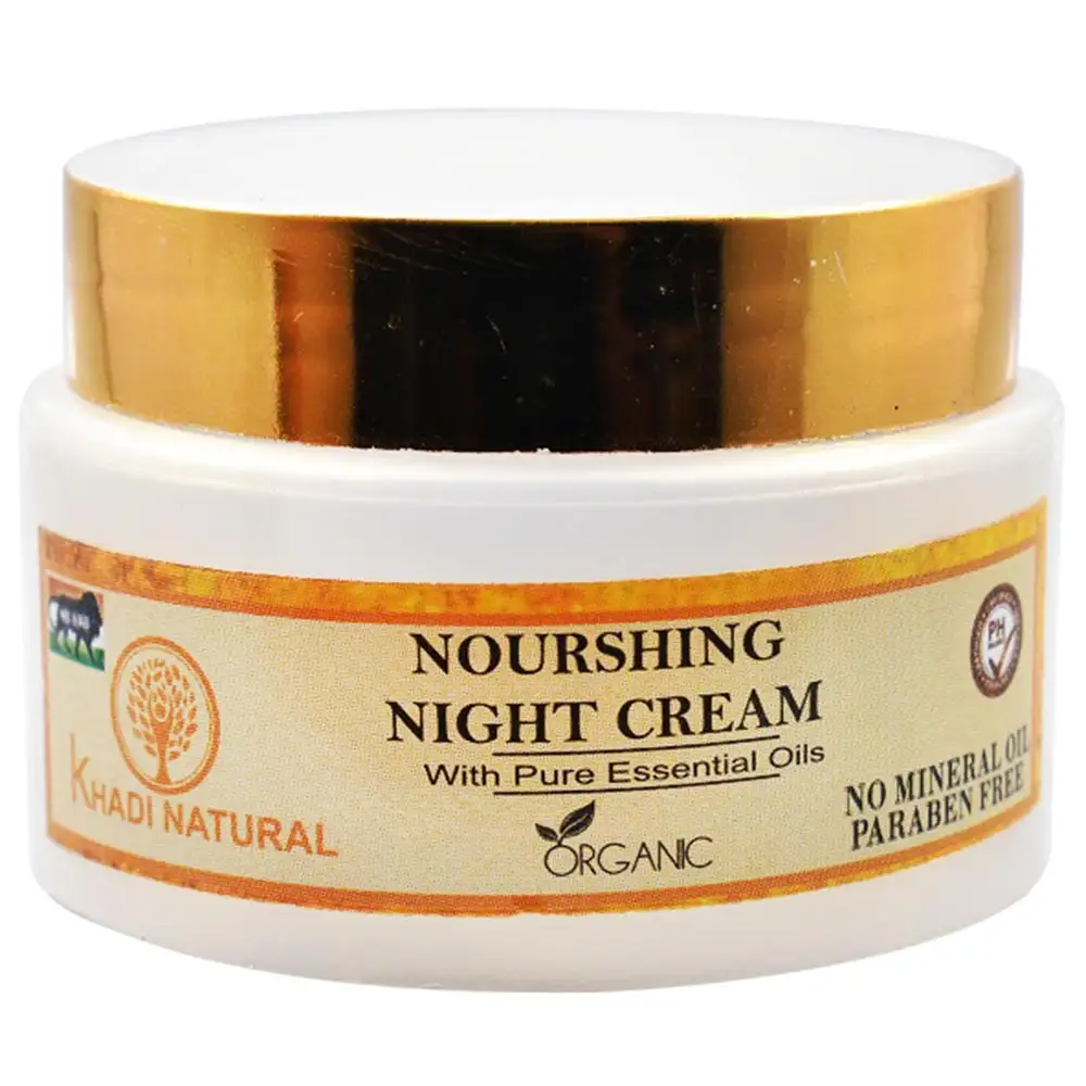 Khadi Natural Nourishing Night Cream,  50 g  for All Skin Types