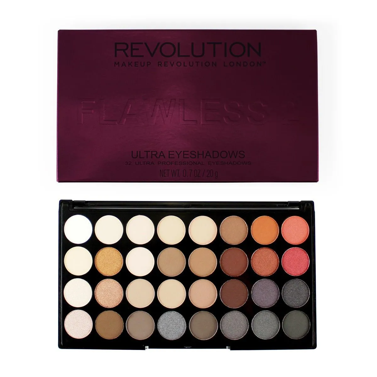 Makeup Revolution 32 Eyeshadow Palette - Flawless 2