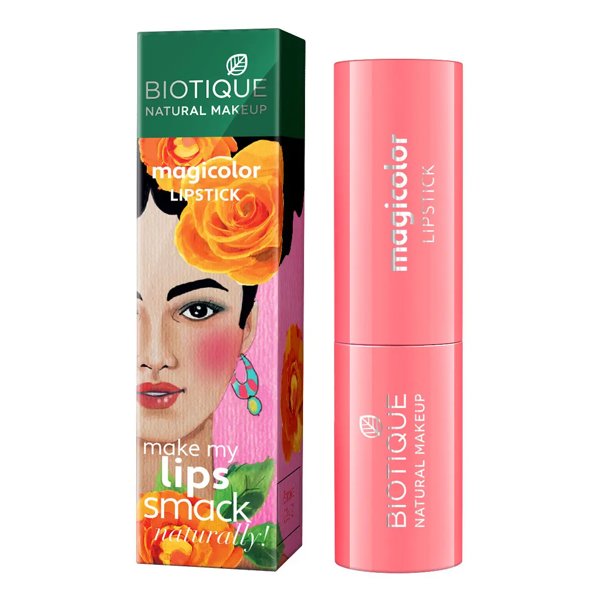 Biotique Natural Makeup Magicolor Lipstick (Fire Me Up)(4.2 g)