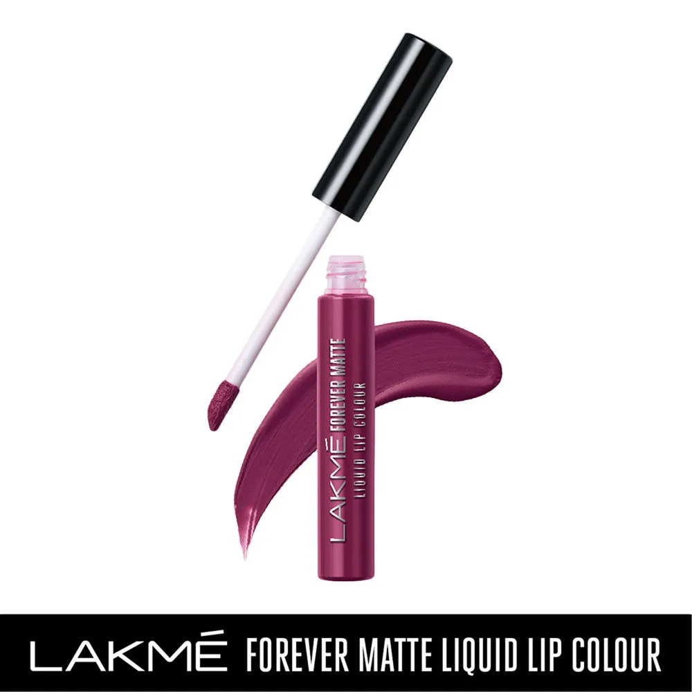 Lakme Forever Matte Liquid Lip Color - Wine Glow