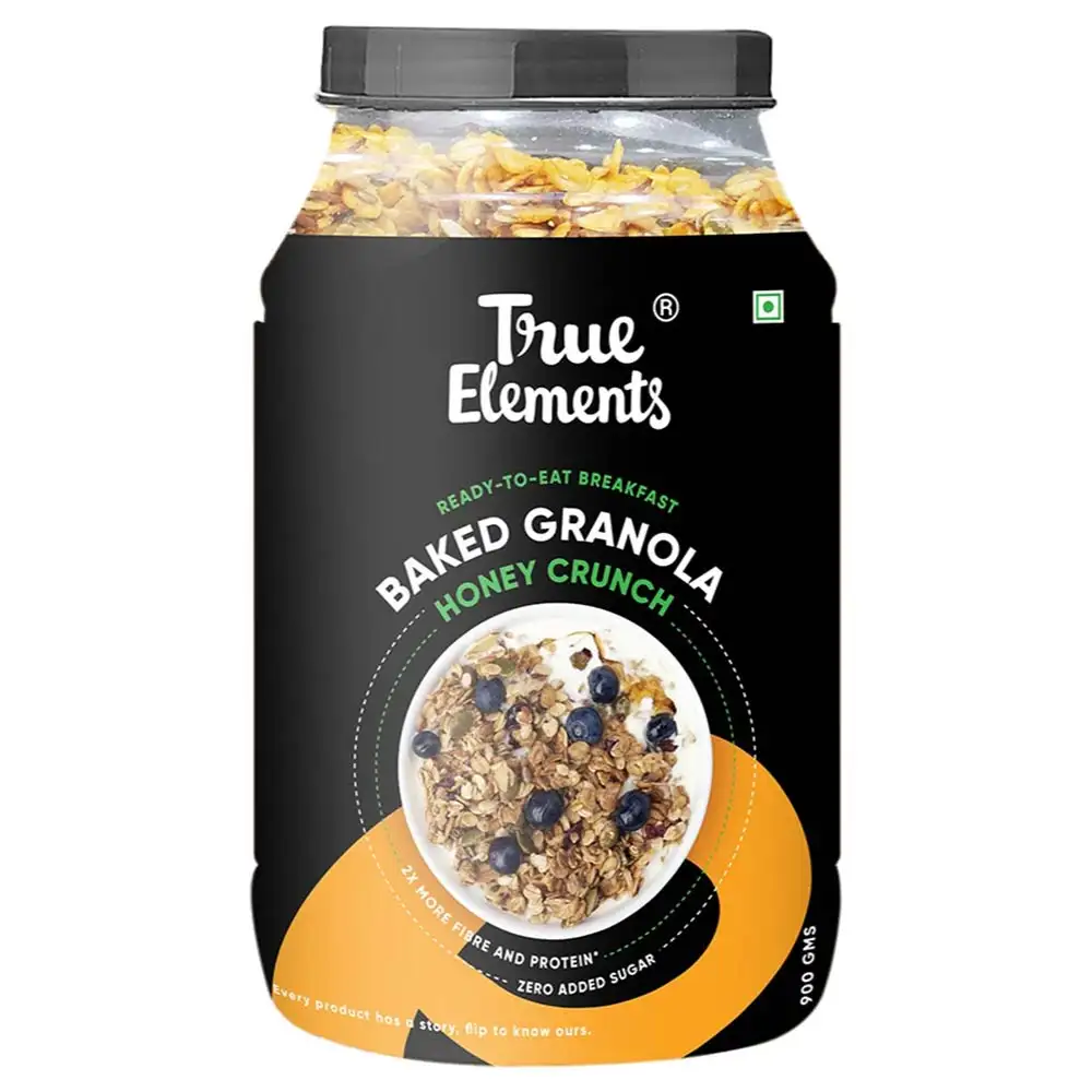 True Elements Baked Granola,  Honey Crunch  0.900 kg