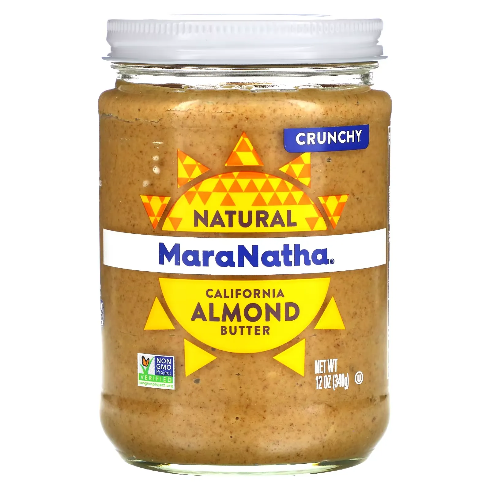 Natural California Almond Butter, Crunchy, 12 oz (340 g)